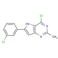 237435-39-1 4-chloro-6-(3-chlorophenyl)-2-methyl-5H-pyrrolo[3,2-d]pyrimidine chemical structure