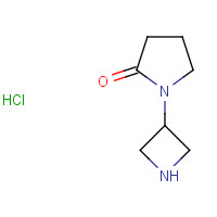 1403766-91-5 1-(azetidin-3-yl)pyrrolidin-2-one;hydrochloride chemical structure