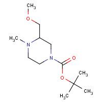 1404531-52-7 tert-butyl 3-(methoxymethyl)-4-methylpiperazine-1-carboxylate chemical structure