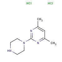 124863-54-3 4,6-dimethyl-2-piperazin-1-ylpyrimidine;dihydrochloride chemical structure