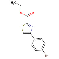 53101-02-3 ethyl 4-(4-bromophenyl)-1,3-thiazole-2-carboxylate chemical structure