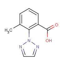 1293285-66-1 3-methyl-2-(triazol-2-yl)benzoic acid chemical structure