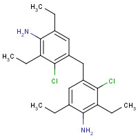 106246-33-7 4-[(4-amino-2-chloro-3,5-diethylphenyl)methyl]-3-chloro-2,6-diethylaniline chemical structure