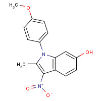 147591-46-6 1-(4-methoxyphenyl)-2-methyl-3-nitroindol-6-ol chemical structure