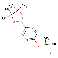 1421341-09-4 2-[(2-methylpropan-2-yl)oxy]-5-(4,4,5,5-tetramethyl-1,3,2-dioxaborolan-2-yl)pyridine chemical structure