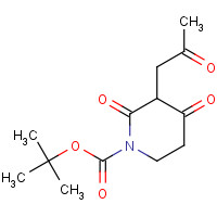 1415042-75-9 tert-butyl 2,4-dioxo-3-(2-oxopropyl)piperidine-1-carboxylate chemical structure