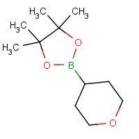 1131912-76-9 4,4,5,5-tetramethyl-2-(oxan-4-yl)-1,3,2-dioxaborolane chemical structure