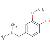 19861-69-9 4-[(dimethylamino)methyl]-2-methoxyphenol chemical structure