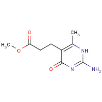 497246-54-5 methyl 3-(2-amino-6-methyl-4-oxo-1H-pyrimidin-5-yl)propanoate chemical structure