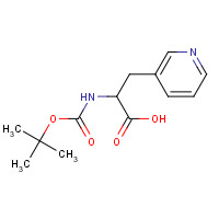 105454-25-9 2-[(2-methylpropan-2-yl)oxycarbonylamino]-3-pyridin-3-ylpropanoic acid chemical structure