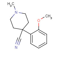 408510-18-9 4-(2-methoxyphenyl)-1-methylpiperidine-4-carbonitrile chemical structure