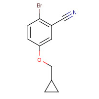 1353776-82-5 2-bromo-5-(cyclopropylmethoxy)benzonitrile chemical structure