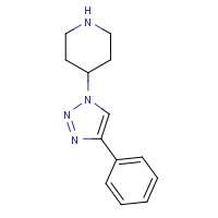 852100-82-4 4-(4-phenyltriazol-1-yl)piperidine chemical structure