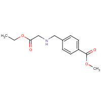 115882-28-5 methyl 4-[[(2-ethoxy-2-oxoethyl)amino]methyl]benzoate chemical structure