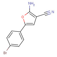 26454-86-4 2-amino-5-(4-bromophenyl)furan-3-carbonitrile chemical structure