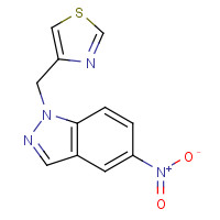 833474-36-5 4-[(5-nitroindazol-1-yl)methyl]-1,3-thiazole chemical structure