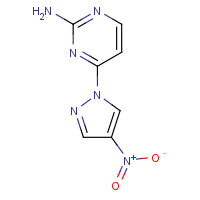 1260883-58-6 4-(4-nitropyrazol-1-yl)pyrimidin-2-amine chemical structure