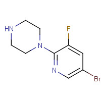 1141669-85-3 1-(5-bromo-3-fluoropyridin-2-yl)piperazine chemical structure