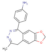 102771-26-6 4-(8-methyl-9H-[1,3]dioxolo[4,5-h][2,3]benzodiazepin-5-yl)aniline chemical structure