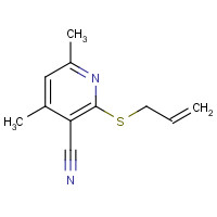 112629-72-8 4,6-dimethyl-2-prop-2-enylsulfanylpyridine-3-carbonitrile chemical structure