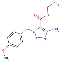 630413-89-7 ethyl 5-amino-3-[(4-methoxyphenyl)methyl]imidazole-4-carboxylate chemical structure