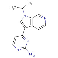 1221153-78-1 4-(1-propan-2-ylpyrrolo[2,3-c]pyridin-3-yl)pyrimidin-2-amine chemical structure