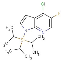 685513-94-4 (4-chloro-5-fluoropyrrolo[2,3-b]pyridin-1-yl)-tri(propan-2-yl)silane chemical structure