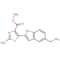 1137643-72-1 methyl 2-amino-5-[5-(aminomethyl)-1H-indol-2-yl]-1,3-thiazole-4-carboxylate chemical structure