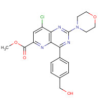 1240122-98-8 methyl 8-chloro-4-[4-(hydroxymethyl)phenyl]-2-morpholin-4-ylpyrido[3,2-d]pyrimidine-6-carboxylate chemical structure