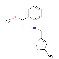 1035271-05-6 methyl 2-[(3-methyl-1,2-oxazol-5-yl)methylamino]benzoate chemical structure