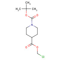 150109-49-2 1-O-tert-butyl 4-O-(chloromethyl) piperidine-1,4-dicarboxylate chemical structure