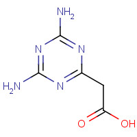 89180-20-1 2-(4,6-diamino-1,3,5-triazin-2-yl)acetic acid chemical structure