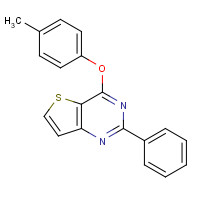 691869-12-2 4-(4-methylphenoxy)-2-phenylthieno[3,2-d]pyrimidine chemical structure