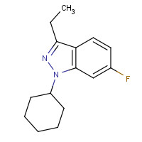224048-17-3 1-cyclohexyl-3-ethyl-6-fluoroindazole chemical structure