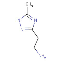 61012-32-6 2-(5-methyl-1H-1,2,4-triazol-3-yl)ethanamine chemical structure