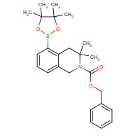 1430564-00-3 benzyl 3,3-dimethyl-5-(4,4,5,5-tetramethyl-1,3,2-dioxaborolan-2-yl)-1,4-dihydroisoquinoline-2-carboxylate chemical structure
