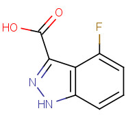 885521-64-2 4-fluoro-1H-indazole-3-carboxylic acid chemical structure