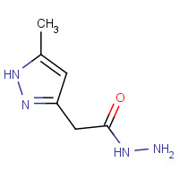 57245-91-7 2-(5-methyl-1H-pyrazol-3-yl)acetohydrazide chemical structure
