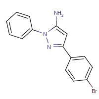 201735-04-8 5-(4-bromophenyl)-2-phenylpyrazol-3-amine chemical structure