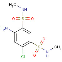 1027-12-9 4-amino-6-chloro-1-N,3-N-dimethylbenzene-1,3-disulfonamide chemical structure