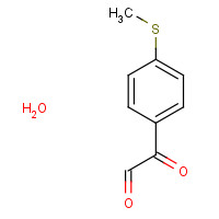 53066-73-2 2-(4-methylsulfanylphenyl)-2-oxoacetaldehyde;hydrate chemical structure