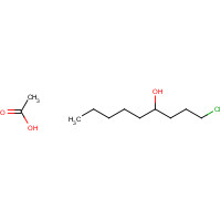 54131-59-8 acetic acid;1-chlorononan-4-ol chemical structure