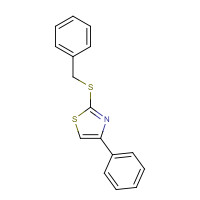 76098-78-7 2-benzylsulfanyl-4-phenyl-1,3-thiazole chemical structure