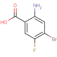 1374208-42-0 2-amino-4-bromo-5-fluorobenzoic acid chemical structure