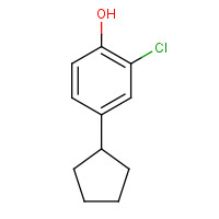 13081-30-6 2-chloro-4-cyclopentylphenol chemical structure