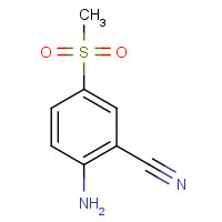 26841-51-0 2-amino-5-methylsulfonylbenzonitrile chemical structure