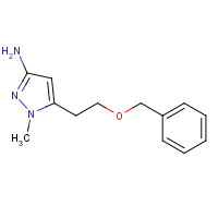 1453213-03-0 1-methyl-5-(2-phenylmethoxyethyl)pyrazol-3-amine chemical structure