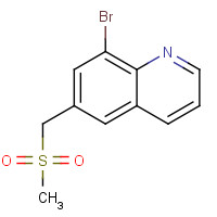346629-97-8 8-bromo-6-(methylsulfonylmethyl)quinoline chemical structure