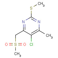 1374134-65-2 5-chloro-4-methyl-2-methylsulfanyl-6-(methylsulfonylmethyl)pyrimidine chemical structure