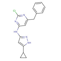 927679-38-7 6-benzyl-2-chloro-N-(5-cyclopropyl-1H-pyrazol-3-yl)pyrimidin-4-amine chemical structure